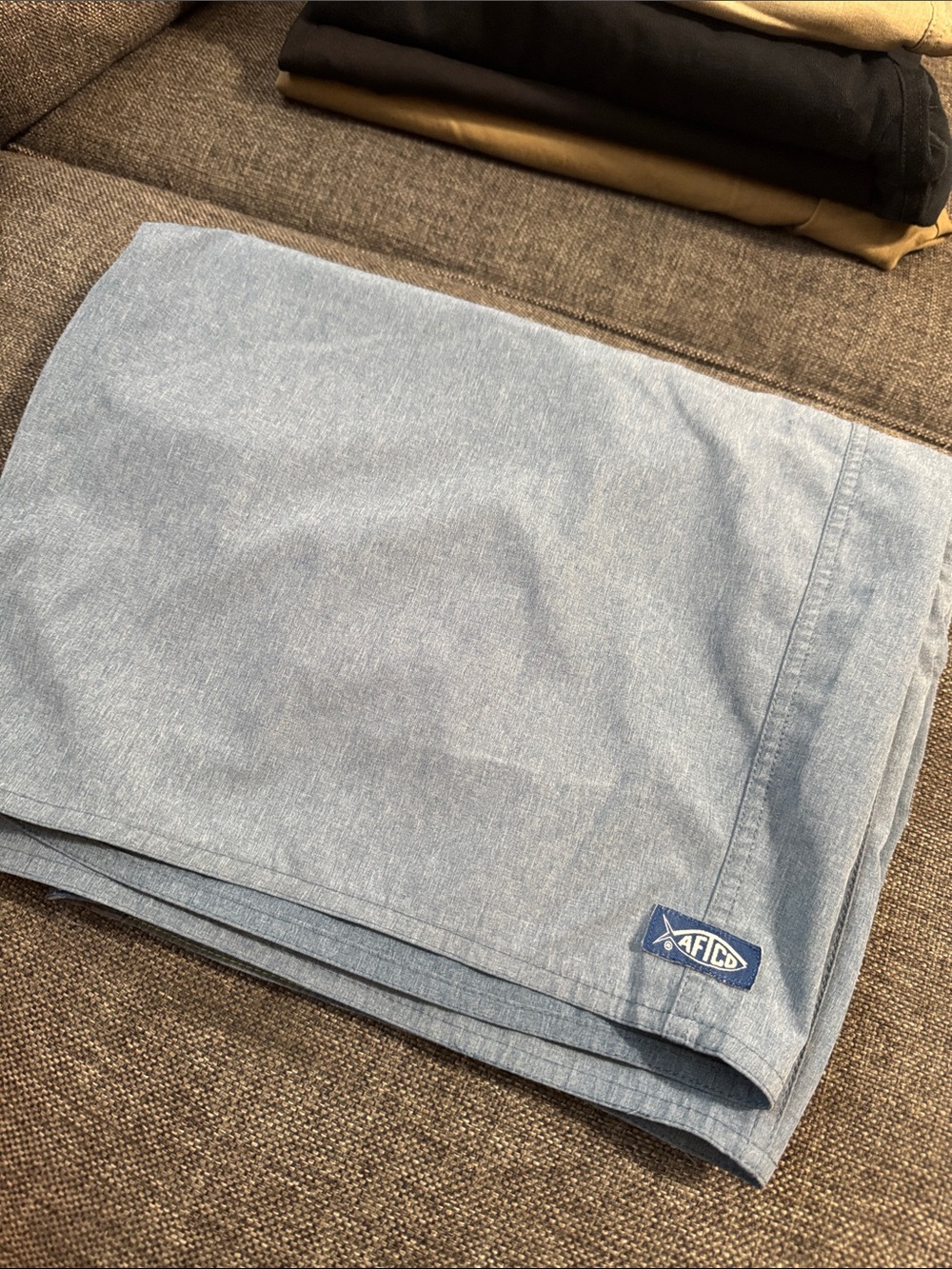 AFTCO Light Blue Men's Relaxed Jeans Shorts